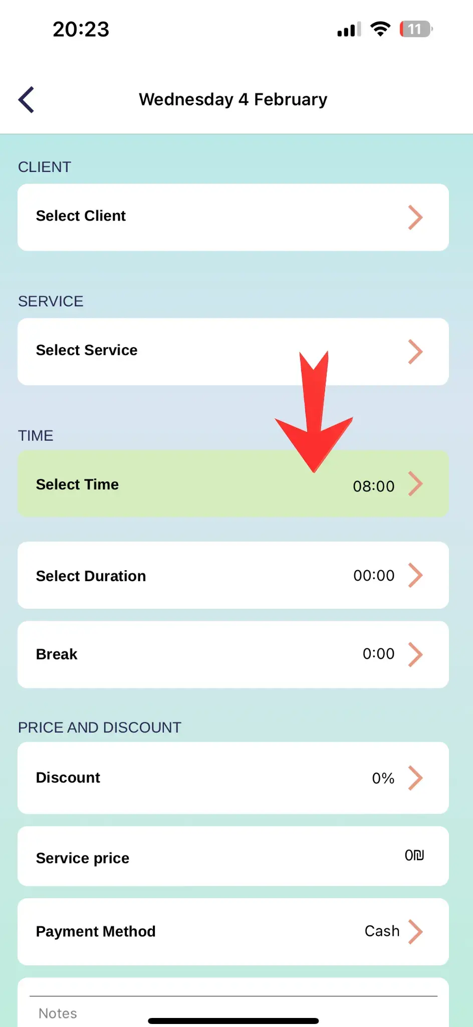 Select Date & Time