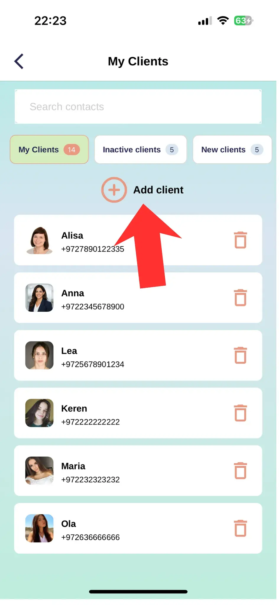 From phone contacts
