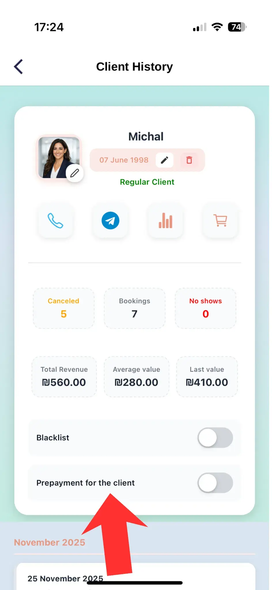When to enable prepayment