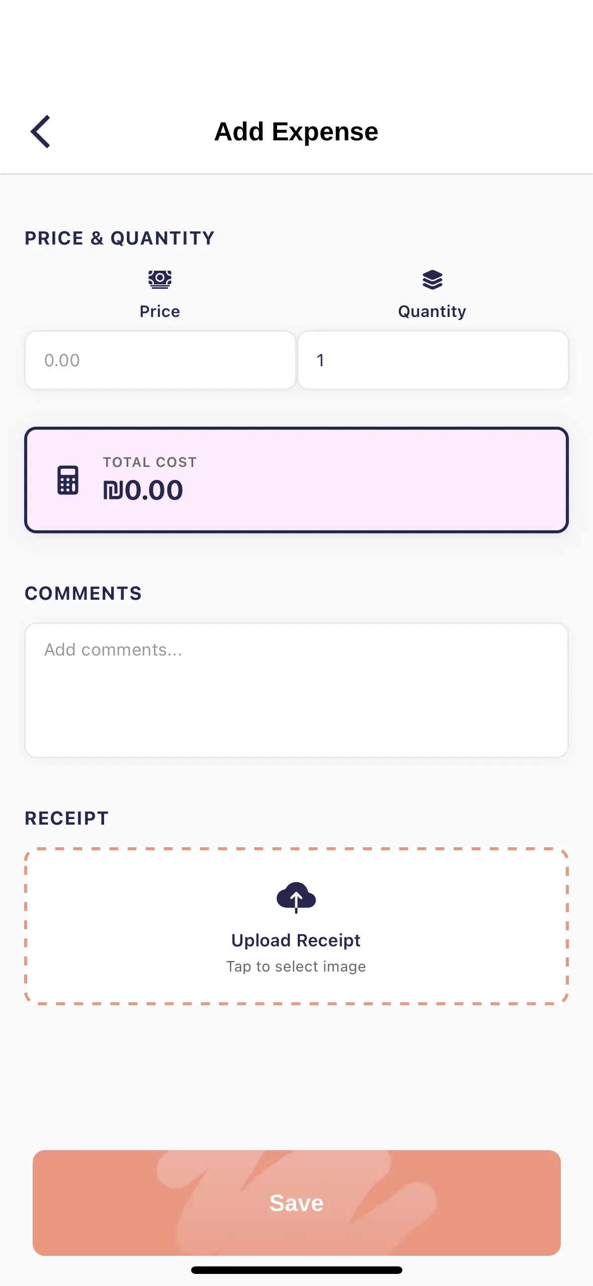 How to add an expense
